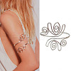 Flower Alloy Upper Arm Open Cuff Bangles WG9CF3D-10-1