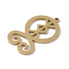 304 Stainless Steel Pendants STAS-B062-09G-2