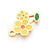 304 Stainless Steel Enamel Charms STAS-T065-57G-01-2