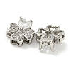 Brass with Clear Cubic Zirconia Charms KK-Q820-24P-2