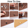  100Pcs 10 Color Round Brass Semi-Tublar Rivets DIY-NB0010-30-5