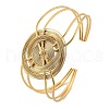 304 Stainless Steel Cuff Bangles for Women BJEW-Z091-05G-03-4