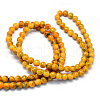 Baking Painted Glass Round Bead Strands X-DGLA-Q019-8mm-44-3