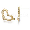 Brass Stud Earring Findings KK-R130-039B-NF-2