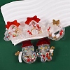Christmas Theme Wreath/Sock/Tree/Snowman/Gingerbread Man/House DIY Silicone Quicksand Molds SIMO-PW0017-12A-3