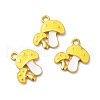 Rack Plating Alloy Enamel Pendants ENAM-F146-09G-3