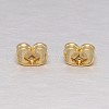 Real 18K Gold Plated Brass Ear Nuts KK-L147-214-NR-1