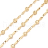 Ion Plating(IP) 304 Stainless Steel Flower Bar Link Chains STAS-E161-02G-1