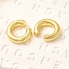 Rack Plating Brass Ring Cuff Earrings for Women EJEW-H135-01G-02-5