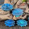 Natural Labradorite Carved Healing Lotus Figurines PW-WG14835-01-1