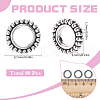 SUNNYCLUE 80Pcs Tibetan Style Alloy Spacer Beads FIND-SC0010-88-2