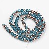 Electroplate Transparent Glass Beads Strands EGLA-A034-T2mm-N06-2