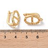 Brass Hoop Earrings Findings KK-B105-04G-3