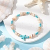 Natural Freshwater Shell Beaded Stretch Bracelets BJEW-JB11804-02-1