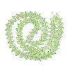 Transparency Electroplate Glass Beads Strands GLAA-T023-39A-07-2