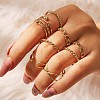 8Pcs Alloy Finger Rings WG529E5-01-1