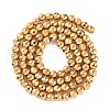 Electroplated Synthetic Non-magnetic Hematite Beads Strands G-H027-B01-03-3