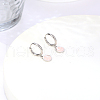 Non-Tarnish Stylish 304 Stainless Steel Moon and Star Dangle Hoop Earrings for Women GA6648-2-1