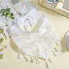 Flower Decor Lace Triangle Bandanas OHAR-WH20005-08A-4