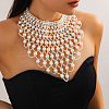 Imitation Pearl Multi Layered Necklaces FS-WGEC5FA-01-3