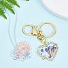 Olycraft Rack Plating Alloy Open Back Bezel Pendants FIND-OC0001-31-6