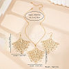 Phoenix Tail Alloy Pendant Necklaces & Dangle Earrings Sets FS-WGDD50B-01-6