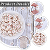 Gorgecraft 100Pcs 4 Styles Wood European Beads WOOD-GF0002-25-6
