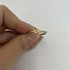 Brass Micro Pave Clear Cubic Zirconia Finger Rings FS-WGE303B-09-1