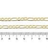 Brass Figaro Chain Necklaces NJEW-A042-13G-3
