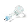 Transparent Resin Pendants RESI-A019-01B-2