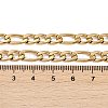 Fashionable 304 Stainless Steel Figaro Chain Necklaces for Men STAS-A028-N017G-3