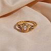 304 Stainless Steel Finger Rings for Women FS-WG654F2-03-4