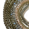 Electroplate Glass Beads Strands EGLA-FS0001-42E-3