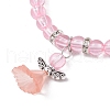Transparent Plastic Beaded Stretch Bracelets for Children BJEW-JB11507-5