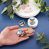 Kissitty 9pcs 9 style Alloy Enamel Brooches JEWB-KS0001-06-10