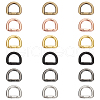 Unicraftale 18Pcs 6 Colors Zinc Alloy Spring Gate Rings FIND-UN0004-09-1