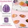 16Pcs 8 Styles Natural Agate & Amethyst & Topaz Jade & Green Aventurine & Red Agate & Tiger Eye & White Agate G-CJ0001-80-8