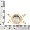 Ion Plating(IP) 304 Stainless Stee Locket Pendants STAS-S132-14G-02-3