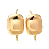 Brass Stud Earrings KK-Z092-04G-1