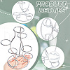 7-Slot Iron Easter Egg Display Stands ODIS-WH0058-21B-P-5