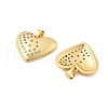 Brass Micro Pave Cubic Zirconia Pendants KK-R229-11G-A-2