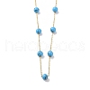 Synthetic Turquoise Beads Necklace BJEW-B078-02G-2