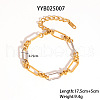 Stainless Steel Oval Link Chain Bracelets for Women GS2398-3-1