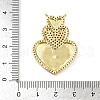 Brass Micro Pave Cubic Zirconia Pendants KK-M322-39G-3