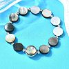 Abalone Shell Beads Stretch Bracelets BJEW-D315-03P-3