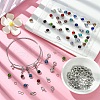 DIY 304 Stainless Steel Expandable Bangle with Charms Making Kit DIY-YW0008-68-4