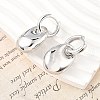 Oval Brass Hoop Earrings for Women EJEW-U057-06A-02P-3
