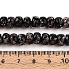 Luminous Handmade Gold Foil Glass Beads Strands FOIL-N029-02A-01-5