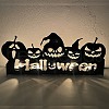 Halloween Theme Iron Candle Holder HAWE-PW0001-266B-1