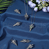 SUNNYCLUE 10Pcs Hollow Brass Cone Cage Pendants KK-SC0004-37-4